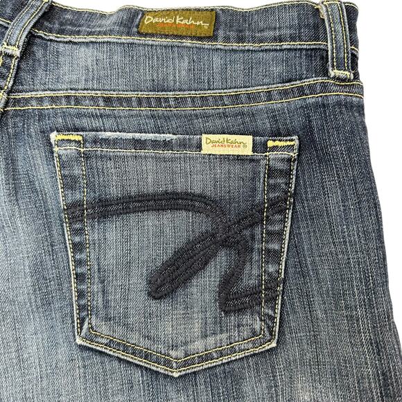 David Kahn Jeanswear Denim Bermuda Long Shorts Womens 30 Mid Rise Goblincore - Picture 7 of 11